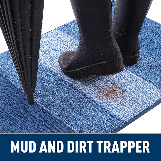 Smiry Dog Door Mat for Muddy Paws, Absorbs Moisture and Dirt, Low-Profile - Image 2
