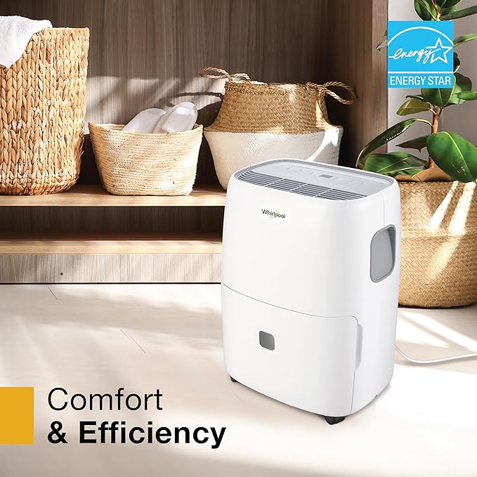 Whirlpool Energy Star 50-Pint Portable Dehumidifier - Image 9