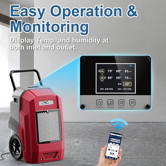 ALORAIR 180 Pints Commercial Dehumidifier - Image 2