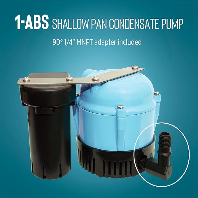 Little Giant 1-ABS 230-volt, 50/60 Hz, 1/150 HP, 205 GPH Automatic Shallow Pan - Image 5