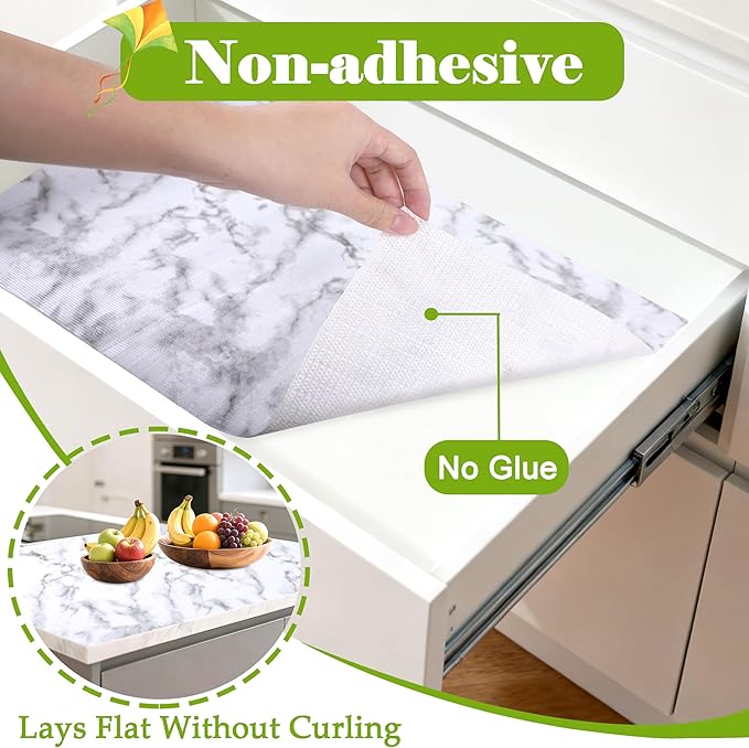 Shelf Drawer Liner 16 Inch Wide X 20 Ft Non-Slip Cabinet Liners Non-Adhesive - Image 5