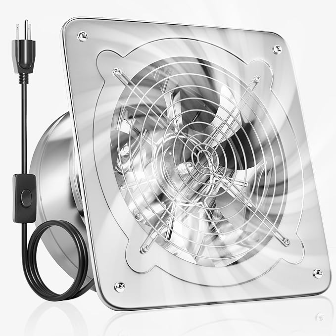 Voltset 8-Inch Kitchen Exhaust Fan, 535 CFM Exhaust Fan by Voltset