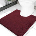 Smiry Luxury Chenille Toilet Rugs U-Shaped 20x20, Soft Absorbent Non-Slip by Smiry