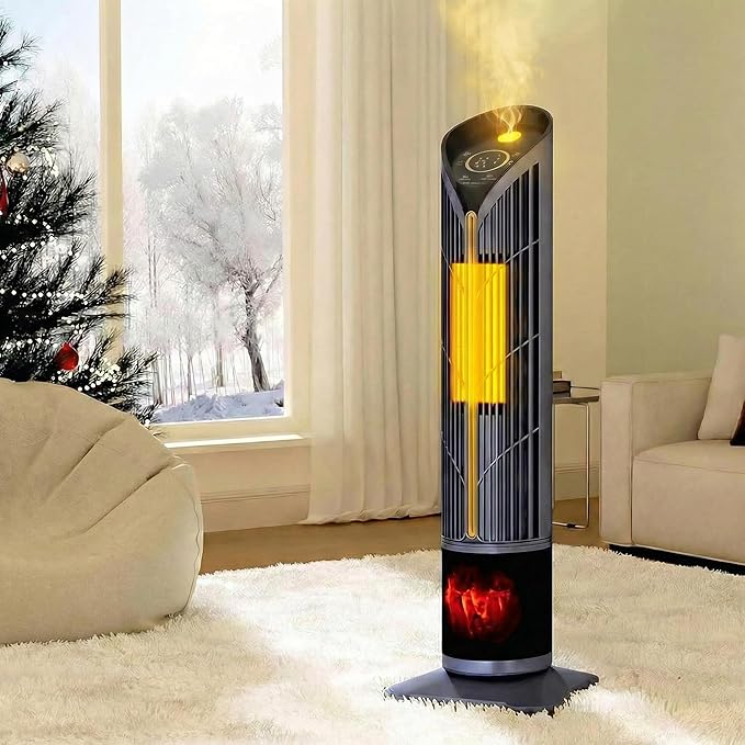 Auertech Space Heater with Humidifier & LED Light, 3 in 1 Portable Electric by Auertech
