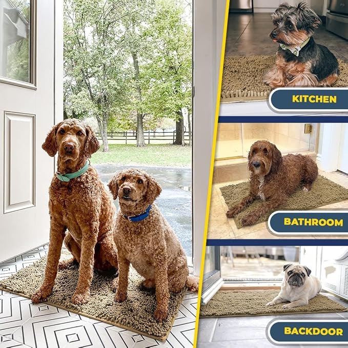 Muddy Mat® Pack of 3 Highly Absorbent Microfiber Dog Door Mat and Pet Rug - Image 7