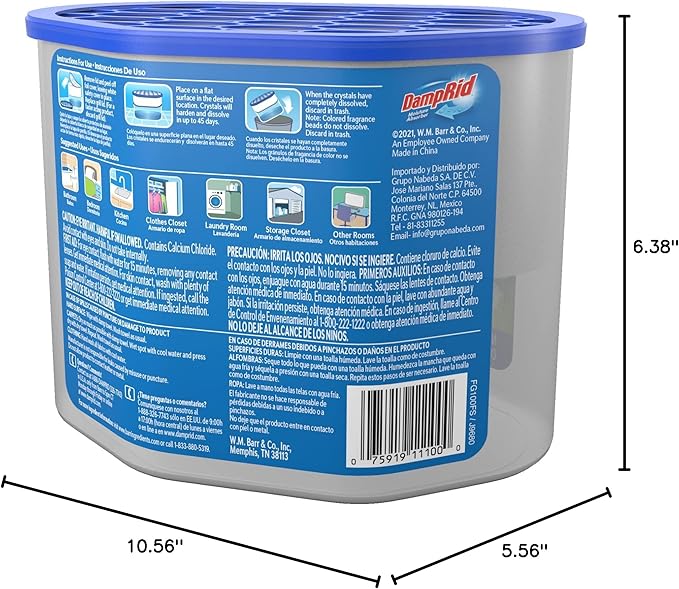 DampRid Fresh Scent Disposable Moisture Absorber, 10.5 oz., 3 Pack – Attracts & - Image 11
