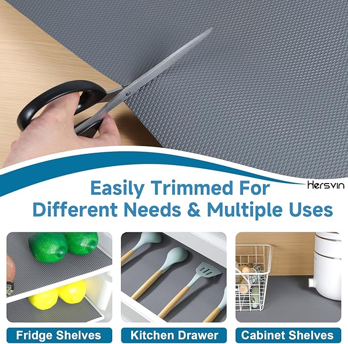 Hersvin Shelf Liners 16 in x 20 ft Thickened EVA Drawer Mats, Non-Adhesive - Image 5