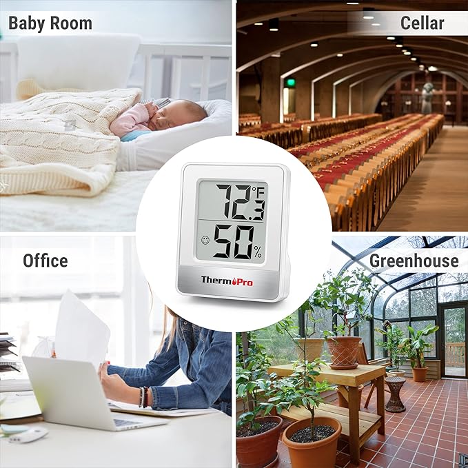 ThermoPro TP49 Digital Hygrometer Indoor Thermometer Humidity Meter Room - Image 8