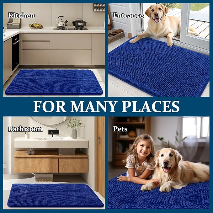 OLANLY Dog Door Mat for Muddy Paws 70x32, Absorbs Moisture and Dirt, Absorbent - Image 8