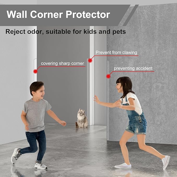 Wall Corner Protector, 31-1/2 in X 1-5/8 in Corner Guard - Image 2