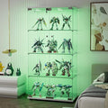 Yoluckea 4 Shelves Glass Display Cabinet by Yoluckea