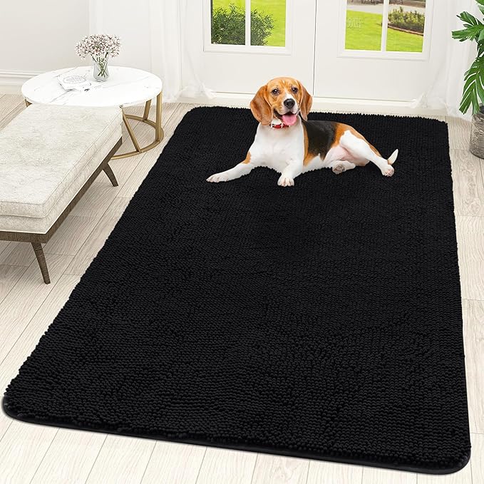 OLANLY Dog Door Mat for Muddy Paws 70x46, Absorbs Moisture and Dirt, Absorbent by OLANLY