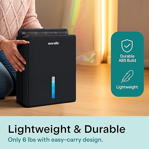 SereneLife Dehumidifiers for Home, 91 Oz Quiet Dehumidifier for Bedroom - Image 6