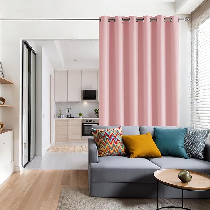 RYB HOME Blackout Thermal Insulated Curtains, Portable Curtain - Image 2
