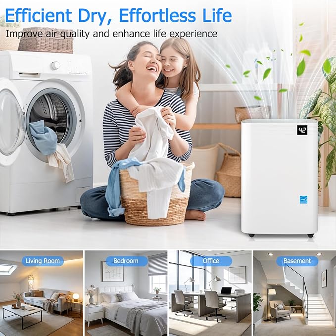 Ludatido 2026 Upgraded 80 Pint energy star Dehumidifier - Image 8