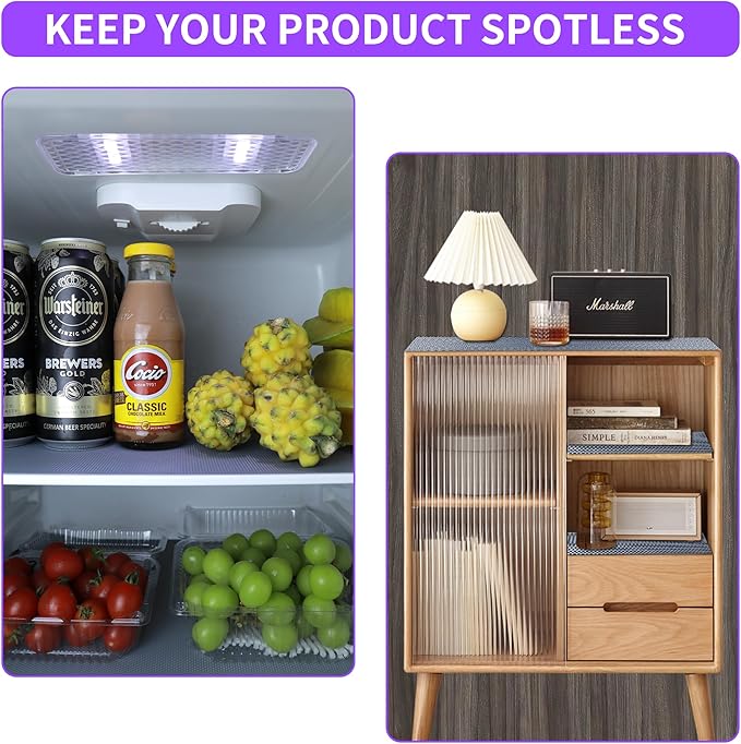 Non-Slip Shelf Liner, for Kitchen Cabinets, Washable Oil-Proof & Waterproof - Image 3