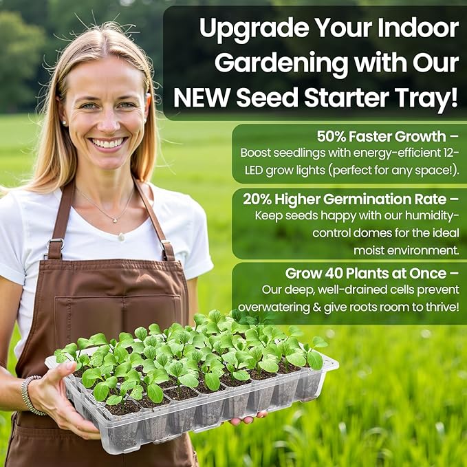 Bonviee 2-Pack Seed Starter Tray - Image 7