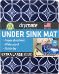 Drymate Premium XL Under Sink Mat, Waterproof Cabinet Protection Mats by Drymate