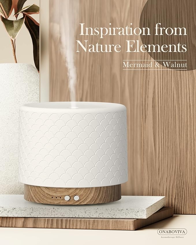 Essential Oil Diffuser, 280ml Ceramic Diffusers - Image 9