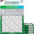 Filterbuy 28x30x1 Air Filter MERV 8 Essential Dust & Allergy Defense, by Filterbuy