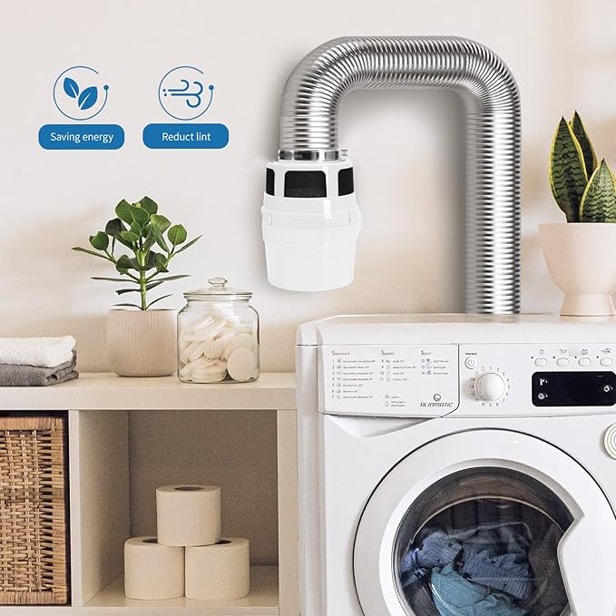 【UPGRADED】NOORNY 3 in1 Indoor Dryer Vent Kit Lint Catcher Bucket Box - Image 6