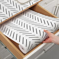Tatyanna Shelf Liner for Kitchen Cabinets Non Adhesive Cabinet Liners Stripe by Tatyanna