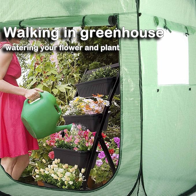 Porayhut Pop Up Greenhouse Tent, Portable X-Large Walk-in Flower House - Image 6