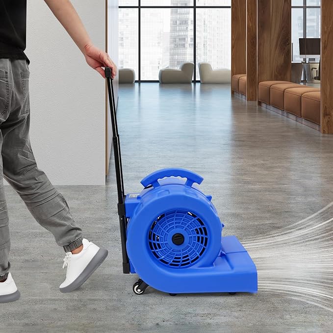 750W Commercial Floor Dryer, 750W Portable Air Mover & Commercial Floor Blower - Image 6