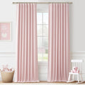 Cute Baby Pink Blackout Curtains 92 Inches Long by QJMYDECO