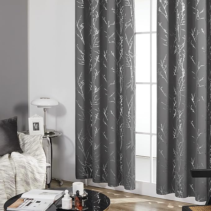 Deconovo Grey Blackout Curtains - Image 5