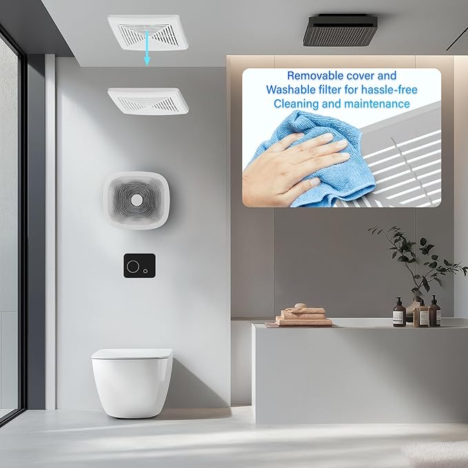 50CFM Ceiling Bathroom Exhaust Fan: Vent Fan - Image 6