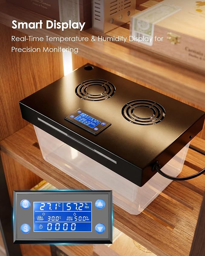 Electric Humidifiers for 10-50 Cubic Ft. Cabinet, Humidor Cabinet Humidifier - Image 4