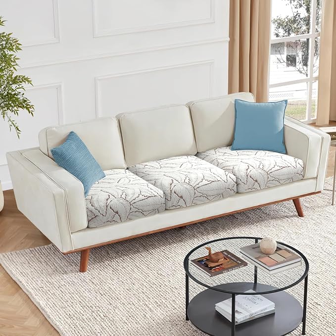 Fuloon Seat Cushion Covers, Stretch Couch Slipcovers Sofa Cushion Protective - Image 5