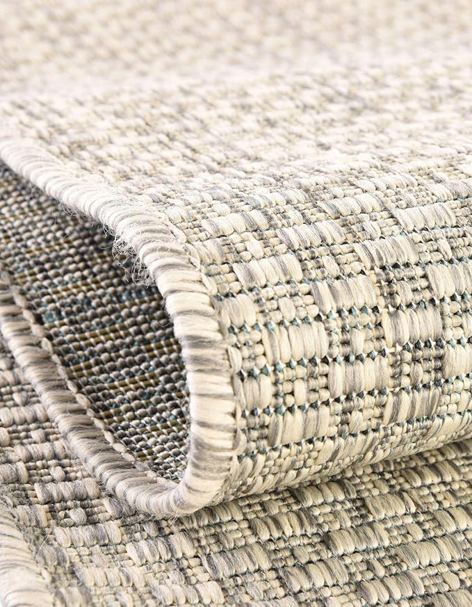 Unique Loom Outdoor Solid Collection Area Rug - Image 5
