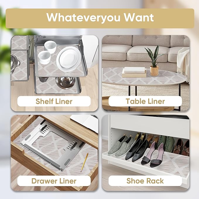 Drawer and Shelf Liner for Kitchen Cabinet, Tool Box Waterproof Non Adhesive - Image 5
