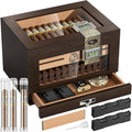 TISFA Cigar Humidor Cedar Wood Cigar Box by TISFA