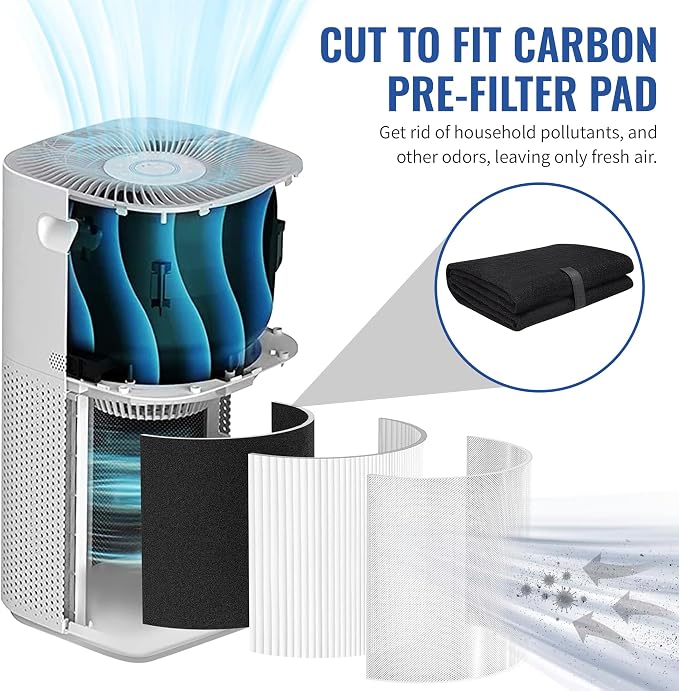 CFS – Pack of 1, Universal Cut to Fit Carbon Pre-Filter Pad Roll - Image 4