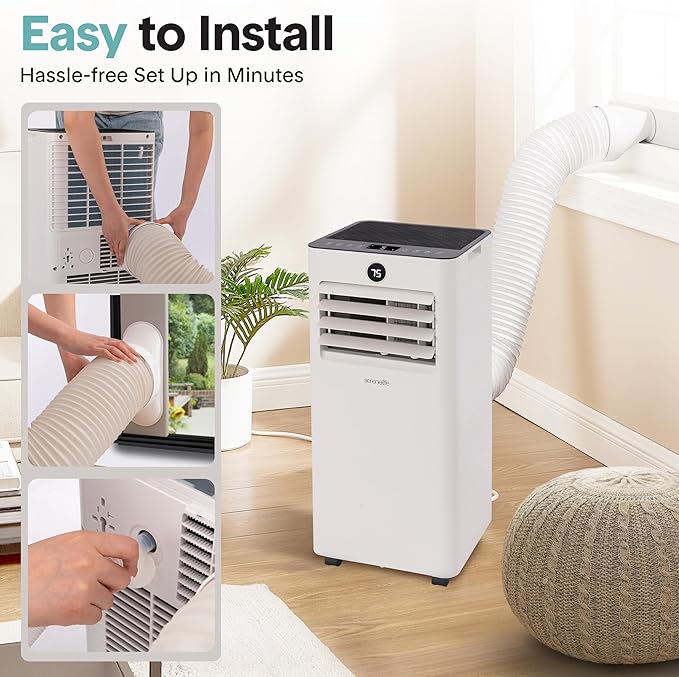 SereneLife 8000 BTU Portable Air Conditioner, Small AC Unit - Image 5