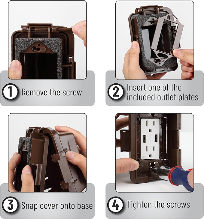 Bates- Weatherproof Electrical Outlet Cover, Outdoor Plug Cover, Outlet Cover - Image 8