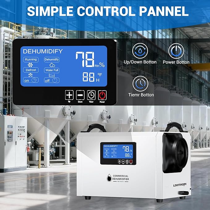 LDHTHOPI 145 Pint Commercial Dehumidifier - Image 3