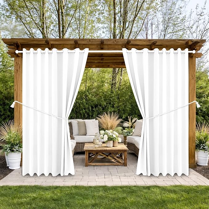 Waterproof Outdoor Curtain W105 x L108 by DivaenCamino