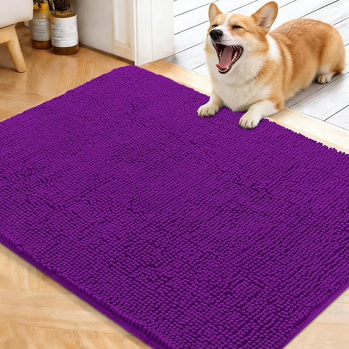 OLANLY Dog Door Mat for Muddy Paws 40x32, Absorbs Moisture and Dirt, Absorbent by OLANLY