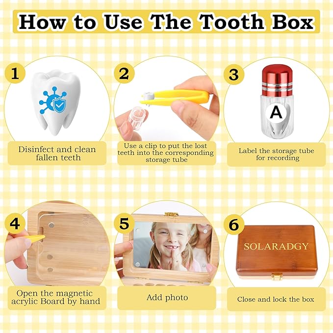 Wooden Tooth Fairy Keepsake Box - Image 4