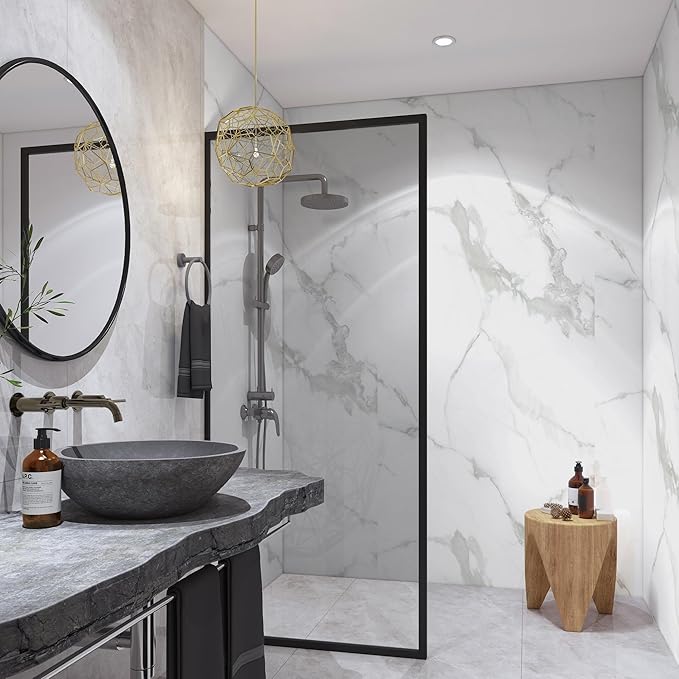 Marble Peel and Stick Waterproof Wall Paneling, Covers 38.75 Sq. Ft. - Image 7