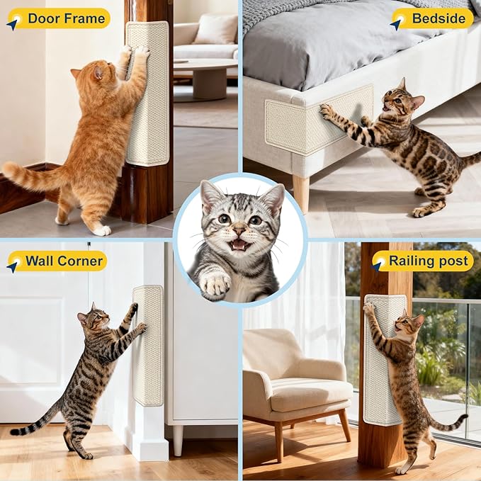 Door Protector from Cat Scratching 19.6" x 7.8" Cat Wall Corner Scratcher - Image 5