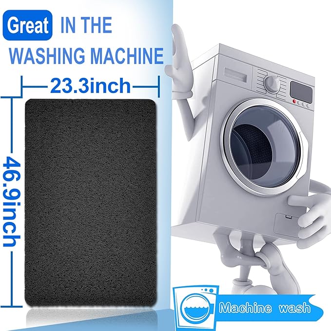 Shower Mats Non Slip for Elderly, 24x47’’Extra Lager Loofah Bath Mats for Shower - Image 2