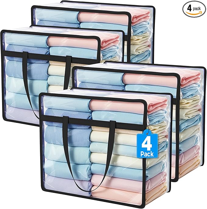 Budding Joy Clear Zippered Storage Bags by BuddingJoy-BuildaJoyfulLifeforYou