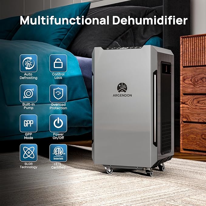 ARGENDON 120 PPD Dehumidifier for Basement, Commercial Dehumidifier - Image 3