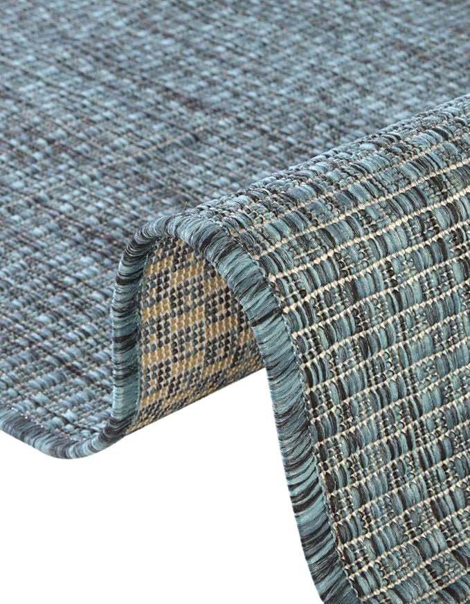 Unique Loom Collection Casual Transitional Solid Heathered Indoor/Outdoor - Image 7