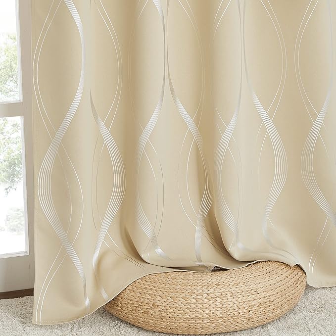 NICETOWN Bedroom Short Blackout Curtain Panels, Window Treatment Thermal - Image 6